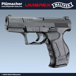 Walther P99 Softair 6 mm BB Federdruck - mit austauschbarem Griffrücken (Gr. XL) und 100 BBs.