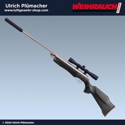 Weihrauch HW 35 Black Silence 4,5 mm Luftgewehr Weihrauch HW 35 Black Silence 4,5 mm mit Schalldämpfer und Zielfernrohr