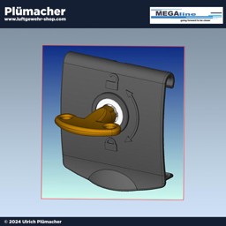 Quick'N Safe Schloss für Megaline Gewehrkoffer. Tauschen Sie die Clips gegen unsere Quick'NSAFE Schlösser aus. Passend für MEGALINE