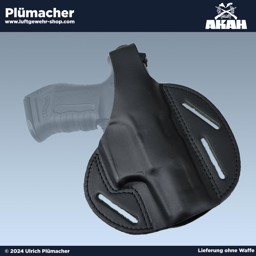 Leder Gürtelholster Walther P99 Schreckschusspistole Das AKAH Gürtelholster für die Walther P99 Schreckschusspistole!