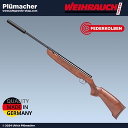 Luftgewehr Weihrauch HW 50 M/II mit Schalldämpfer Luftgewehr Weihrauch HW 50 M/II mit Schalldämpfer