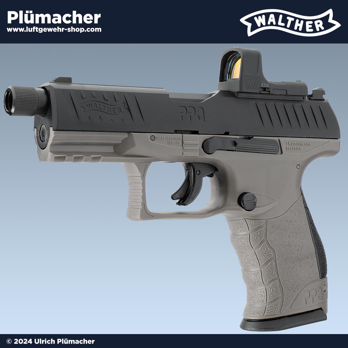 Walther PPQ M2 Q4 TAC Combo 4,6" mit Red Dot Visier