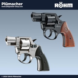 Röhm RG 59 Schreckschussrevolver Röhm RG 59 Schreckschussrevolver vernickelt und brüniert im Kaliber 9 mm