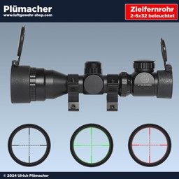 Luftgewehr Zielfernrohr für 11 mm Schiene - klein und kompakt Luftgewehr Zielfernrohr für 11 mm Prismenschiene mit beleuchtetem Absehen Mil Dot