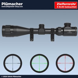 Luftgewehr Zielfernrohr 3-9x40 Absehen MilDot  Zielfernrohr 3-9x40 Absehen MilDot beleuchtet für Luftgewehre