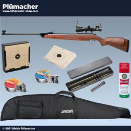 Diana 350 Magnum Luftgewehrset mit Zielfernrohr 2-6x32 Diana 350 Magnum Luftgewehr Set mit Zielfernrohr 2-6x32, Gewehrtasche und viel Zubehör