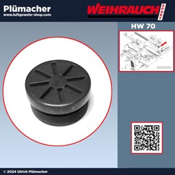 Weihrauch HW 70 Abschlusskappe für die Luftpistole Weihrauch HW 70 Abschlusskappe für die Luftpistole - Ersatzteile für die HW70 online bestellen