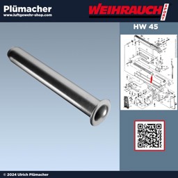 Federführungsrohr Weihrauch HW 45 Luftpistole Federführungsrohr Weihrauch HW 45 Luftpistole - die Federführung HW45