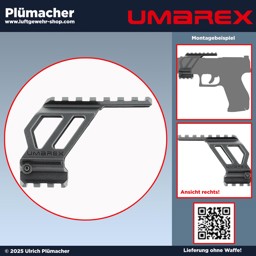 Umarex Universal Brückenmontage für Red Dot Visiere Umarex Universal Brückenmontage für Red Dot Visiere an CO2 Pistolen und Softairpistolen
