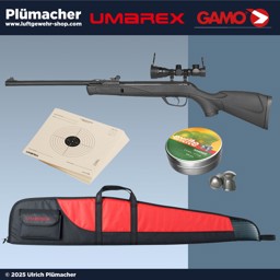 Gamo Delta Luftgewehr Set 4,5 mm mit Zielfernrohr Gamo Delta Luftgewehr Set 4,5 mm mit Zielfernrohr, Munition, Gewehrtasche und Zielscheiben