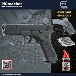 Glock 17 Gen 5 CO2 Pistolen Set Glock 17 Gen 5 CO2 Pistolen Set mit Munition, Holster und CO2 Kapseln