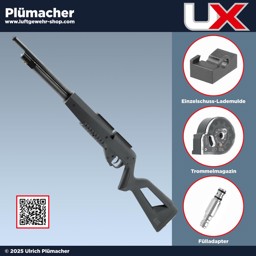 UX Iconix Pressluftgewehr 4,5 mm Diabolo UX Iconix PCP Pressluftgewehr 4,5 mm mit einem 10 Schuss Magazin und Einzellader Modul