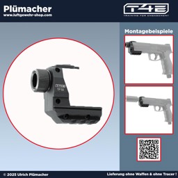 T4E Muzzle Attachment Carrier als Basis Montage für den X-Tracer und anderem Zubehör T4E Muzzle Attachment Carrier für die TP50 als Montage für den X-Tracer und anderes Zubehör