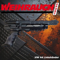 Weihrauch HW 44 Linkshänder 4,5 mm Diabolo Weihrauch HW 44 Linkshänder Pressluftpistole 4,5 mm Diabol