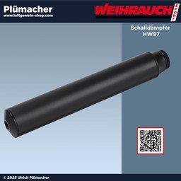 Weihrauch HW 97 Schalldämpfer Weihrauch HW 97 Schalldämpfer passend für die neuen HW 97 Luftgewehre