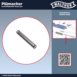 Schlagbolzenfeder für die Walther P22Q Schreckschusspistole online bestellen Schlagbolzenfeder für die Walther P22Q Schreckschusspistole - unsere Ersatzteile