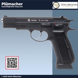 CZ 75 CO2 Pistole 4,5 mm BB – Klassiker mit realistischer BlowBack-Power Hochwertige Vollmetall CO2 Pistole im Design der legendären CZ 75. Für Freizeit, Training & Sammlung. Jetzt bei uns im Luftgewehr Shop!