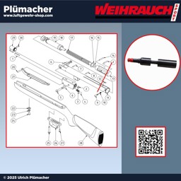 Luftgewehr Weihrauch HW 30 und HW 50 Luftgewehr Weihrauch HW 30 und HW 50  Sicherungsbolzen - Ersatzteile für Ihre Reparatur