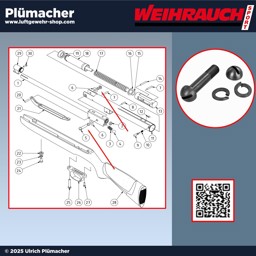 Gelenkschraube | Scharnierschraube Luftgewehr Weihrauch HW 30  Luftgewehr Weihrauch HW 30 Gelenkschraube | Scharnierschraube für die Reparatur Ihres Luftgewehrs