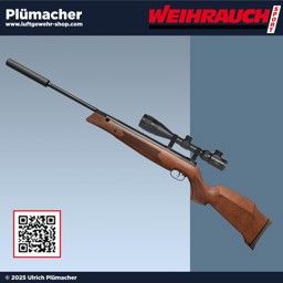 Luftgewehr Weihrauch HW 80 SL-K inkl. Zielfernrohr und Schalldämpfer Luftgewehr Weihrauch HW 80 SL-K mit Schalldämpfer und Zielfernrohr