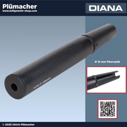 Diana Schalldämpfer für Luftgewehre mit Fiberkorn Ø 19 mm Diana Schalldämpfer für Luftgewehre mit Fiberkorn  21 - 24 - 26 - 28 - Panther 31- 34 - 36-38 - 40 - 45 - 350 Magnum