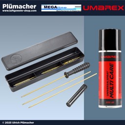 Putzset für Luftdruckwaffen mit Umarex Multi Care Waffenöl Luftgewehr Reinigungs Set auch für Luftpistolen und CO2 Waffen