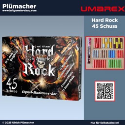 Hard Rock Los Angeles - 45 Schuss Feuerwerk für Schreckschusswaffen Feuerwerksortiment Hard Rock Los Angeles für Schreckschusspistolen und Revolver