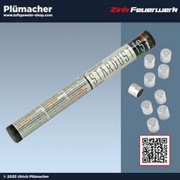 Zink Feuerwerk für Schreckschuss - Stardust TS 10 Schuss Stardust TS - Zink Feuerwerk für Schreckschusswaffen Goldflimmer & Titan Silber