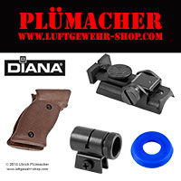 Bauplan und Ersatzteile für Diana Luftpistolen