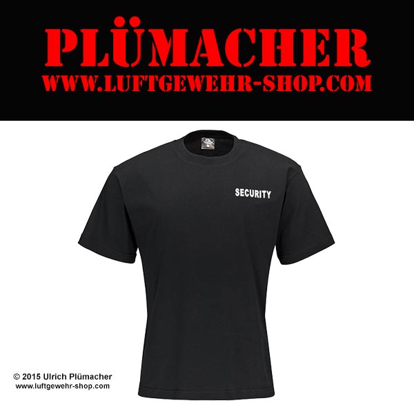 Bild von Security T-Shirt schwarz mit Aufdruck SECURITY