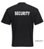 Bild von Security T-Shirt schwarz mit Aufdruck SECURITY