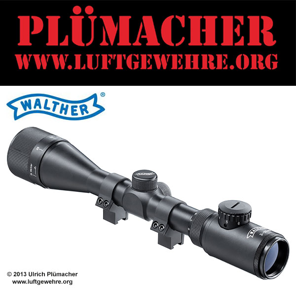 Bild von Luftgewehr Zielfernrohr Walther 3-9x40 voll beleuchtet 