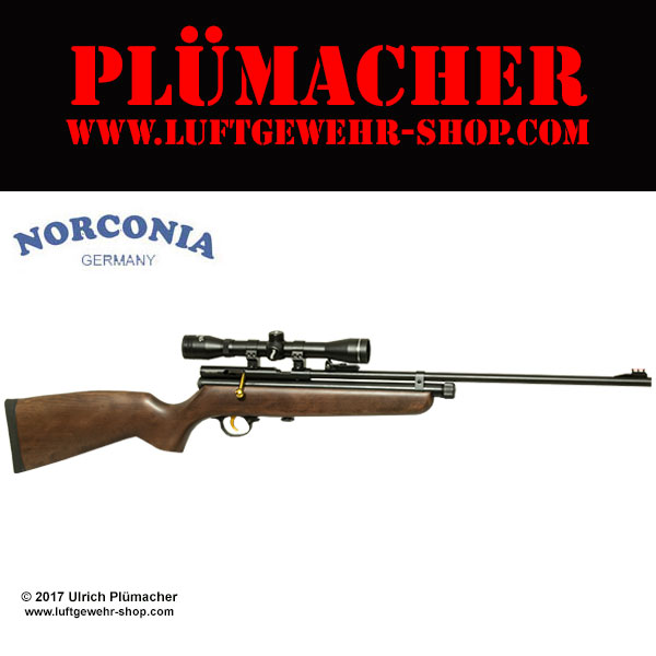 Norconia QB78 CO2 Luftgewehr im Kaliber 4,5 mm Diabolo mit Zielfernrohr. Ein CO2-Luftgewehr mit repetierähnlichem Verschluß.