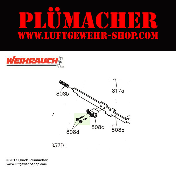 Bild von Weihrauch HW 70 Ersatzteile Sicherungsschraube für die Luftpistole