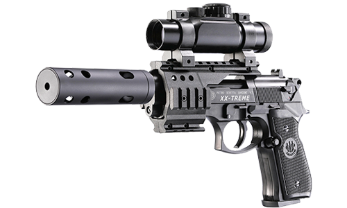 Beretta M92 XX-Treme CO2 Pistole 4,5 mm Diabolo mit Leuchtpunkt Visier und Waffenkoffer