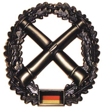 Bild von BW Barettabzeichen Artillerietruppe - Original Bundeswehr-Abzeichen