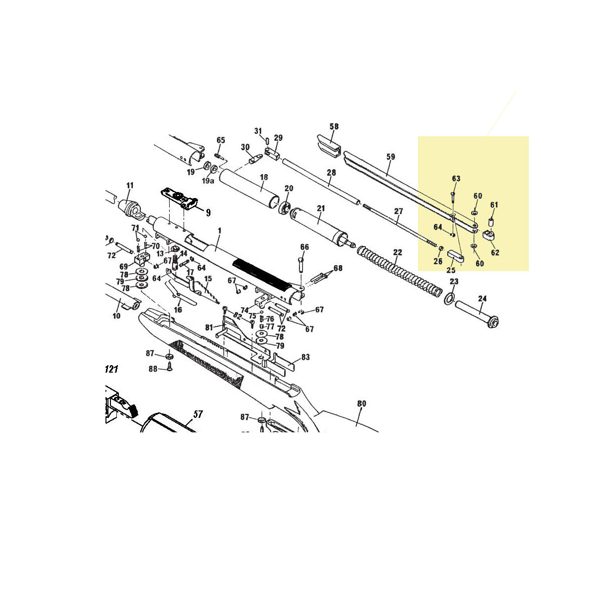 Bild von Bolzen 4 x 14 Diana Luftgewehr 45 - 52 - 54 - 75 T01 - 56TH