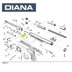 Linsenschraube Diana 5 Luftpistole Gelenkschraube, Bild 1