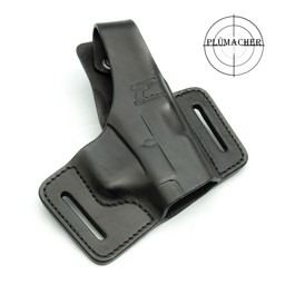 Lederholster für Pistolen - Gürtelholster mit Sicherungsriemen für viele Pistolen Modelle