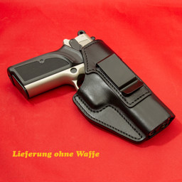 Inside Holster mit Clip für Pistolen. Dieses IWB Holster ist für Rechtshänder