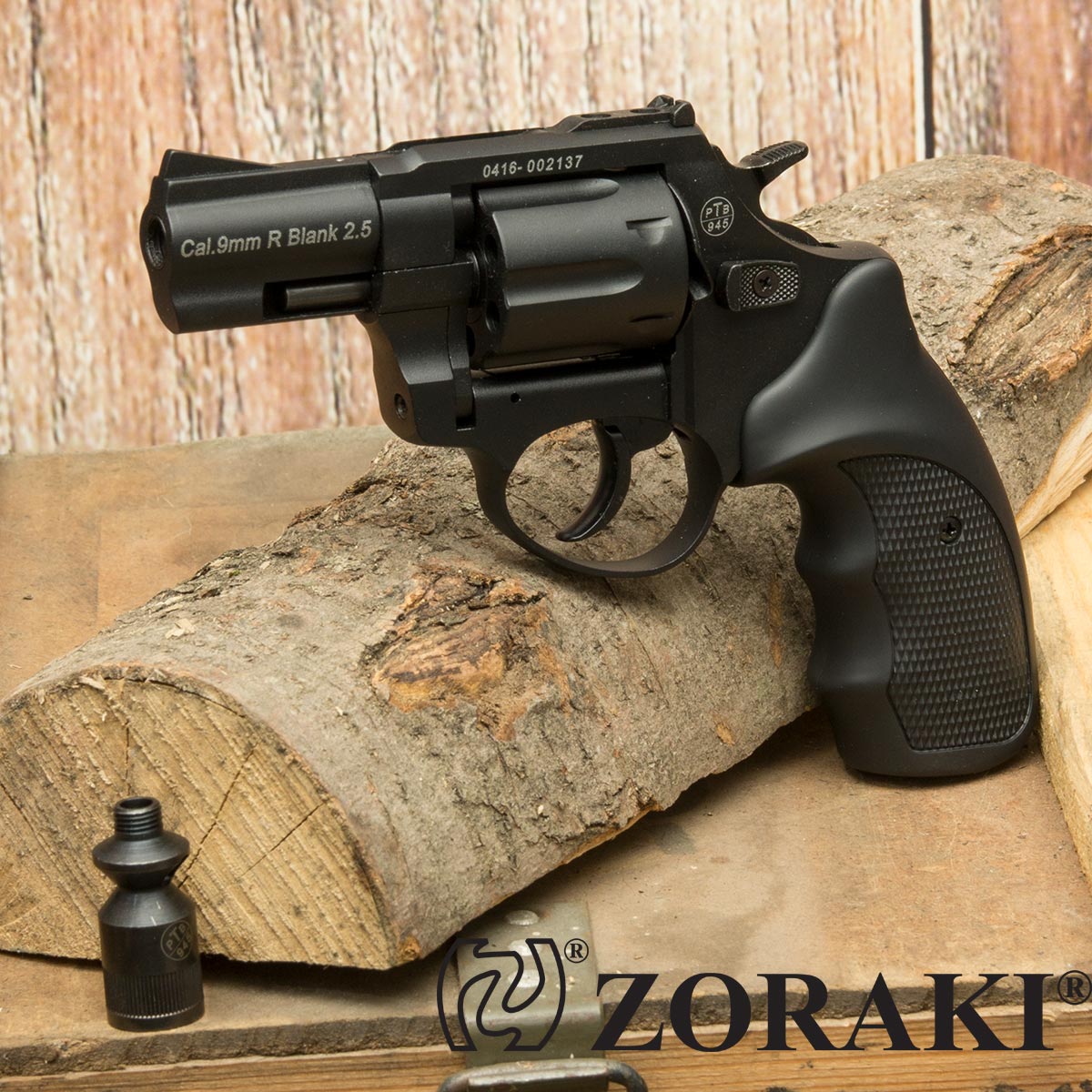 Bild von Zoraki R1 2,5" brüniert Schreckschussrevolver mit Stahltrommel