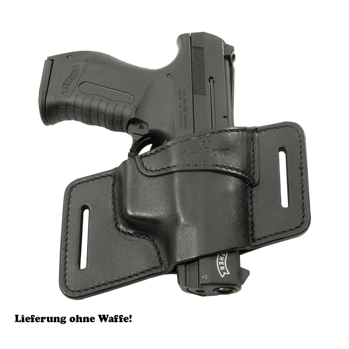 UX Leder Holster für Walther P88 schwarz Pistolen Gürtelholster VlaMiTex