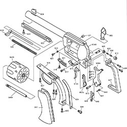 Bild für Kategorie Ersatzteile Weihrauch Western Single Action Revolver