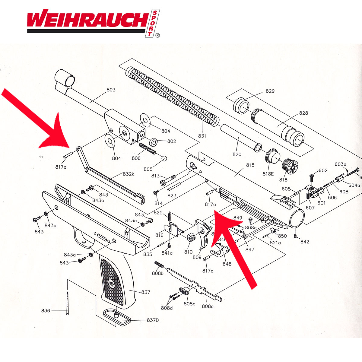 Bild von Ersatzteile HW 70 - Zylinderstift für den Spannhebel