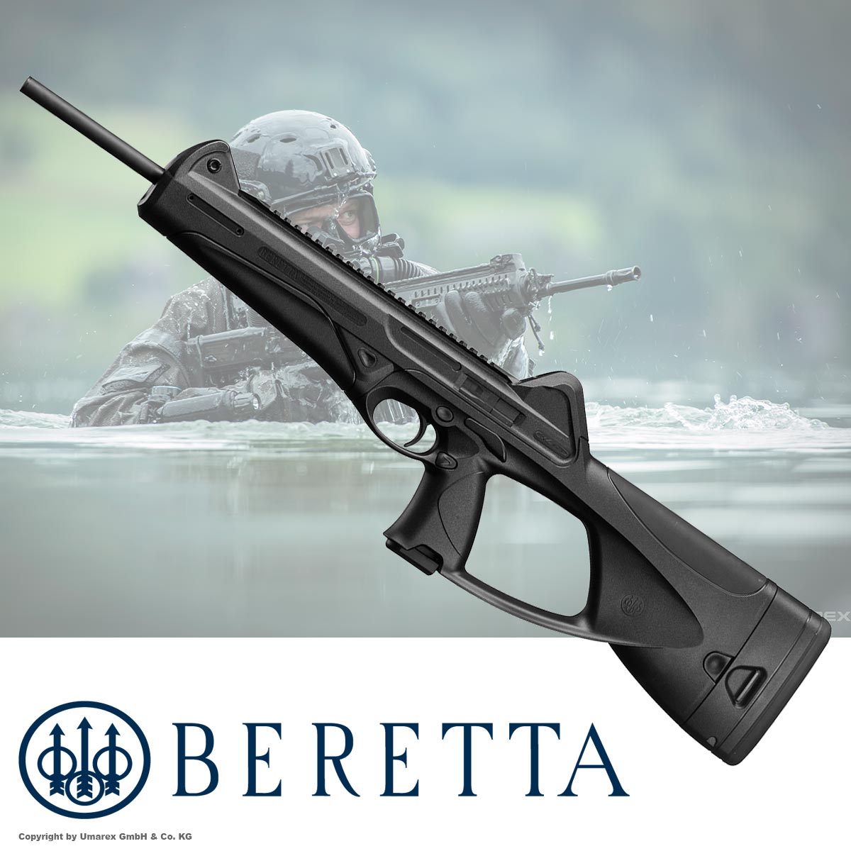 Bild von Beretta CX4 Storm CO2 Gewehr 4,5 mm Diabolo - 30 Schuss Magazin 