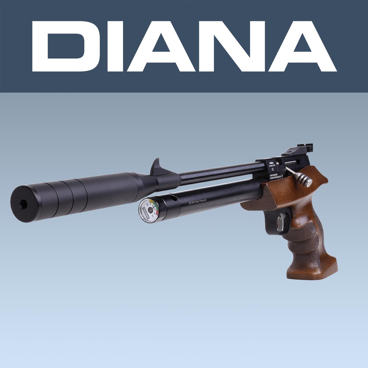 Diana Bandit Pressluftpistole und PCP Pistole - diese DIANA Luftpistole arb...