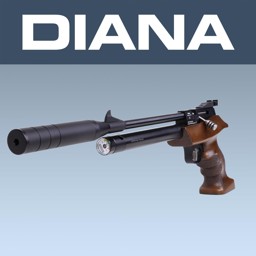Diana Bandit Pressluftpistole 4,5 mm mit Tasche