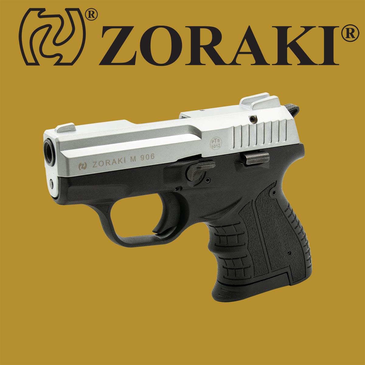 Zoraki 918-P Schreckschusspistole im Kaliber 9mm P.A.K. - Matt Chrom