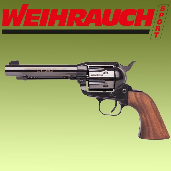 Bild von Weihrauch HW Western Single Action Schreckschuss Revolver 9mm R.K. brüniert