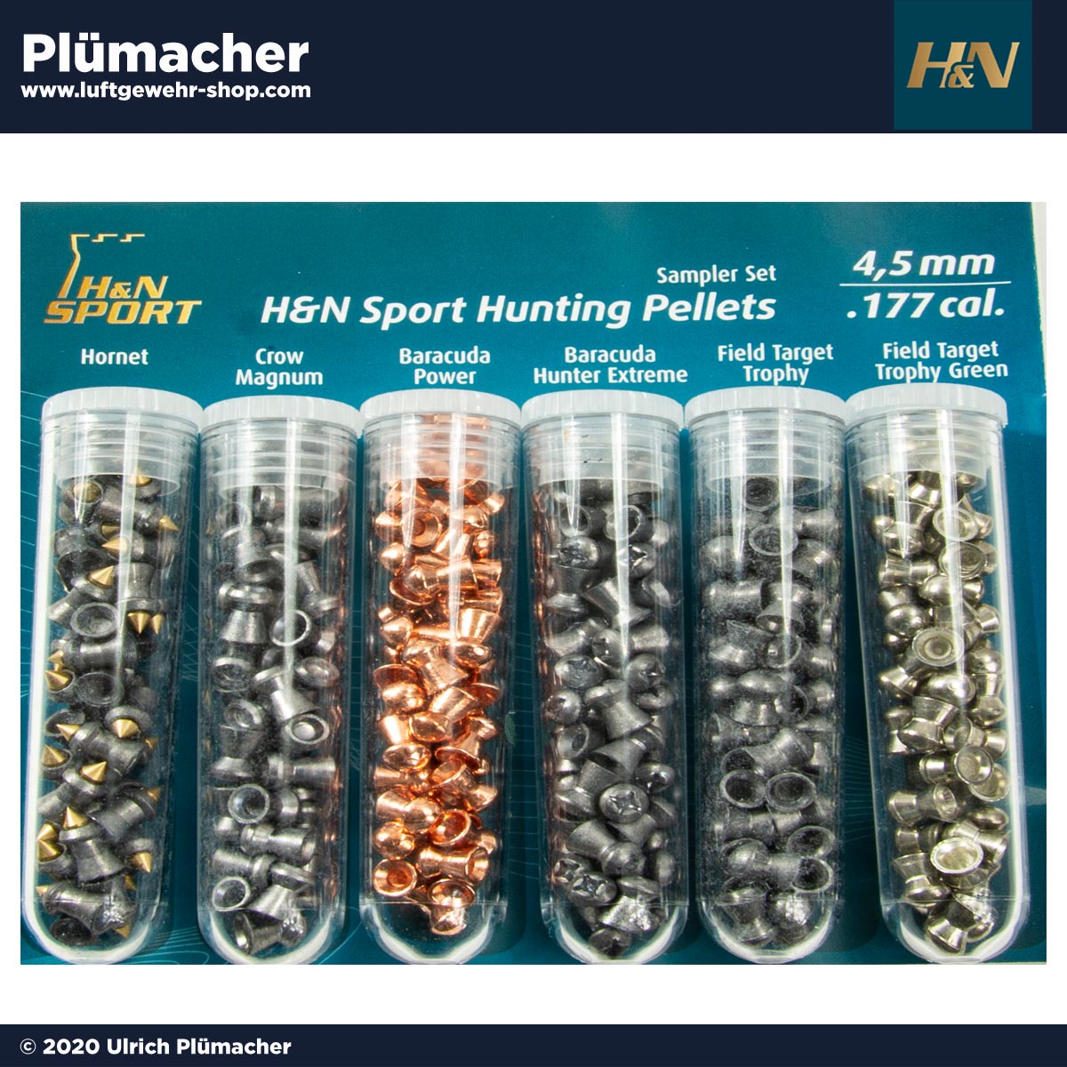 H&N Hunting Sampler - 6 verschiedenene und  leistungsstarke Jagddiabolosorten